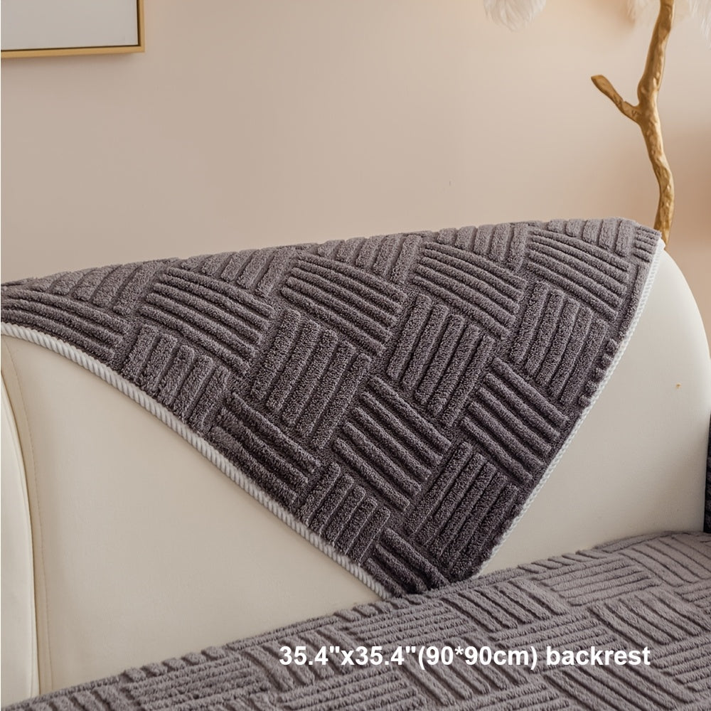 Customer Favorite  1 Modern Simple Plush Sofa Cushion, Pet Friendly Sofa Cover, And Anti Slip Combination Sofa Cover, Machine Washable Sofa Cover: Suitable for 1-4 Seat Sofas