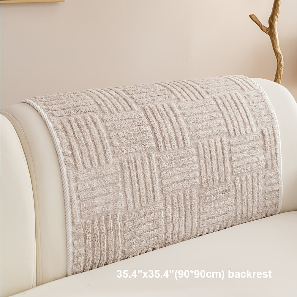 Customer Favorite  1 Modern Simple Plush Sofa Cushion, Pet Friendly Sofa Cover, And Anti Slip Combination Sofa Cover, Machine Washable Sofa Cover: Suitable for 1-4 Seat Sofas